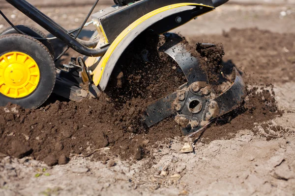 Motoculteur de jardin pour travailler — Photo