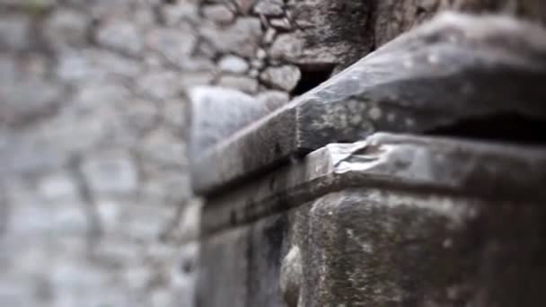 Prastaré kamenné hrobky v Olympos, Turecko — Stock video