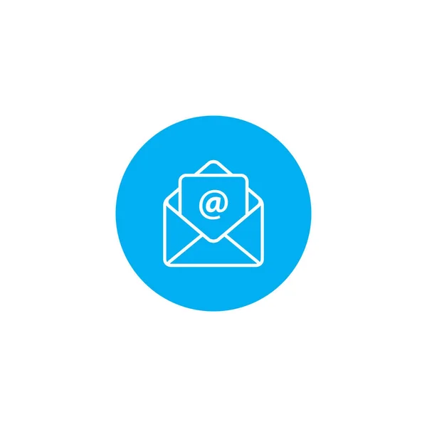 Email Icon Vector Flat Style Electronic Mail Symbol Illustration — Διανυσματικό Αρχείο