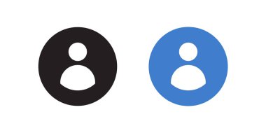 Düz Biçimli Öntanımlı Avatar Profil Simgesi Vektörü. Kişi Sembol İllüstrasyonu