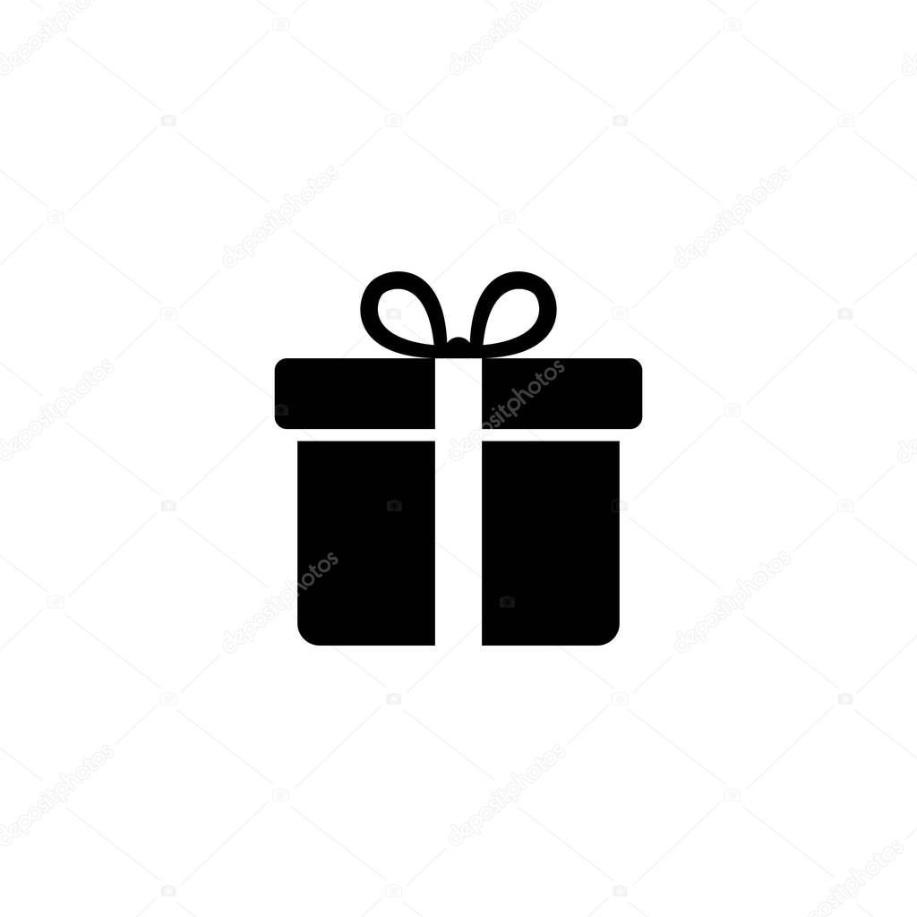 Gift Box Icon Vector. Present Package Symbol Illustration