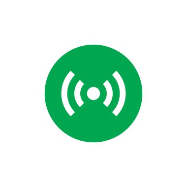 Düz Stil Wifi Simge Vektörü. Kablosuz Resim