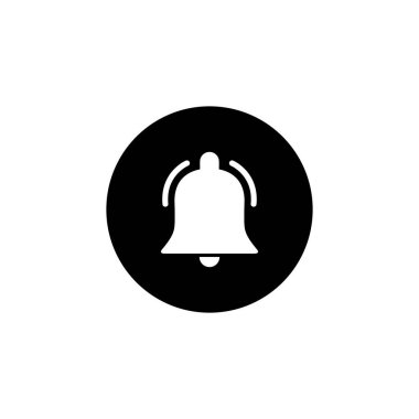 Zil Simgesi Vektörü Çalıyor. Alarm Bildirimi Sembol İllüstrasyonu