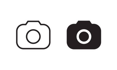 Kamera Simgesi Vektörü. Yakalama Aygıtı Fotoğraf Sembol Resimleri