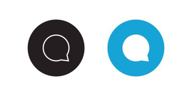 Yorum Düğmesi Sosyal Medya Simgesi. Konuşma Baloncuğu Sembol Resimleri