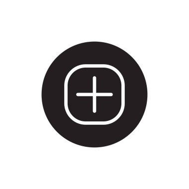 Sosyal Medyanın Yeni Resim Simgesi Ekle. Artı Düğme Sembol Resmi