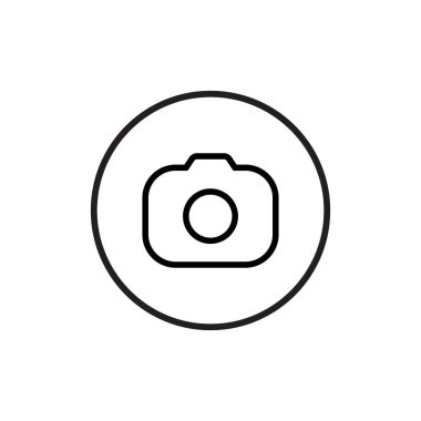 Kamera Simgesi Vektörü. Aygıt Fotoğraf Resmini Yakala