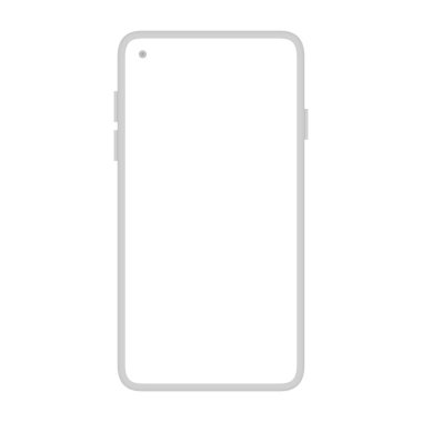 Düz Tasarım Biçimli Minimalist Akıllı Telefon Ekran Vektörü ResimleriName