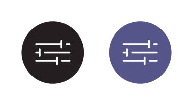 Düz Tasarım Biçimli Modern Filtre Simgesi Vektörü