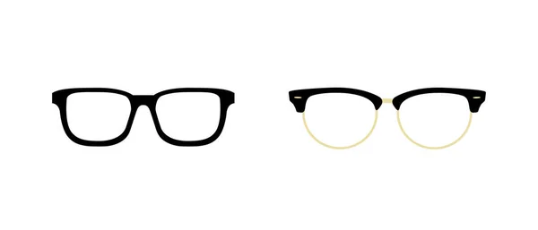 Brille Icon Vector Flachen Design Brillen Symbolbilder — Stockvektor