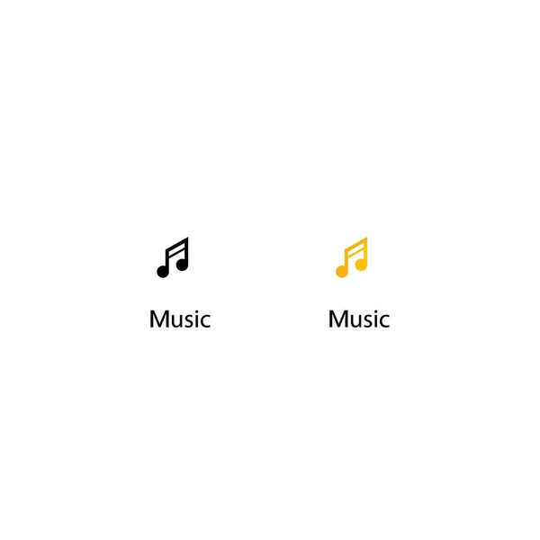 Wektor Muzycznej Ikony Youtube Circle Nota Muzyczna Symbol Kanału — Wektor stockowy