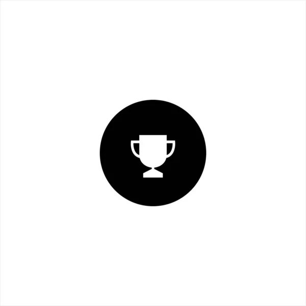 Retro Style Sport Trophy Button Icon Vector — 스톡 벡터