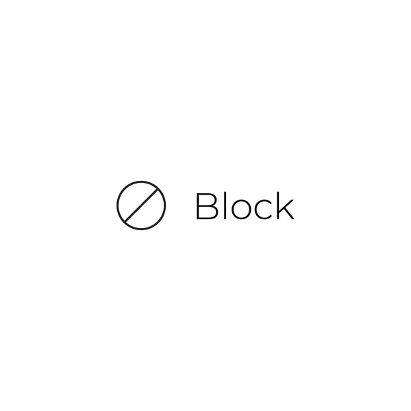 Ikona Bloku Koła Wektor Nowoczesnym Stylu Minimalistycznym — Wektor stockowy