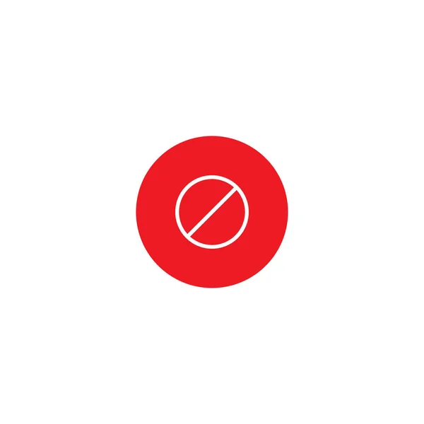 Blok Znak Wektor Ikony Zablokowany Obraz Symbolu — Wektor stockowy