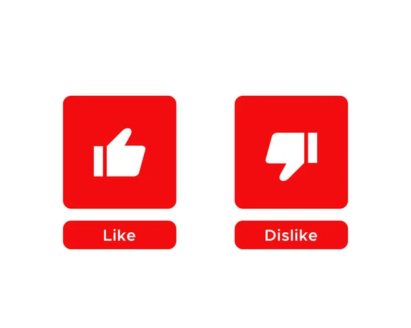 Dislike Button Icon Vector Isolated White Background — Stock Vector