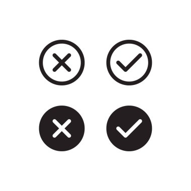 Mark Simge Vektörü 'nü kontrol et. Sembolleri Reddet ve Kabul Et