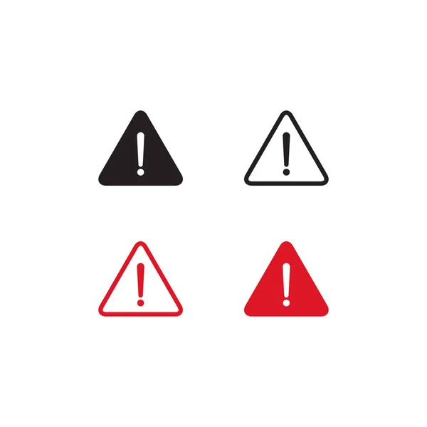 Vector Iconos Advertencia Marca Exclamación Símbolos — Vector de stock