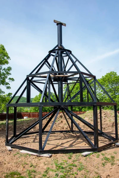 Metal Frame Dome New Church — Stock Photo, Image