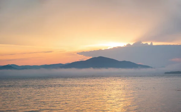 Przylądek Zatoce Olga Zachodzie Słońca — Zdjęcie stockowe
