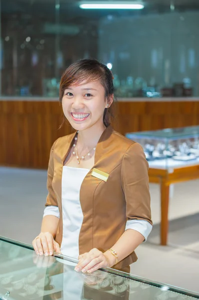 Smile specialist pearl necklaces — Stock Photo, Image