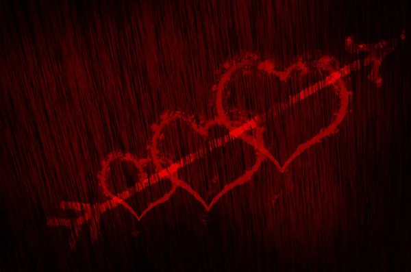 Blood heart texture background — Stock Photo, Image