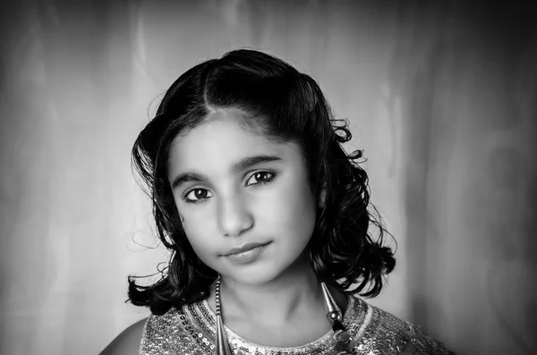 Módní holka dítě detail portrétu — Stock fotografie