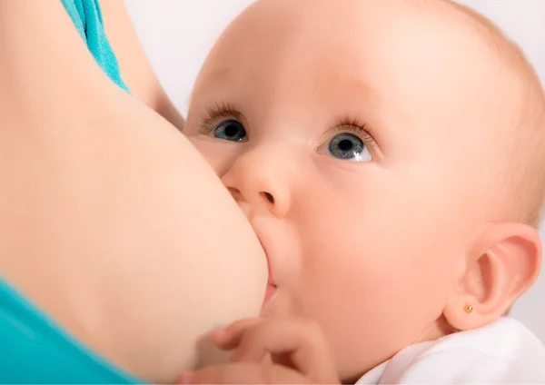 Breastfeeding or nursing — Stock Photo, Image