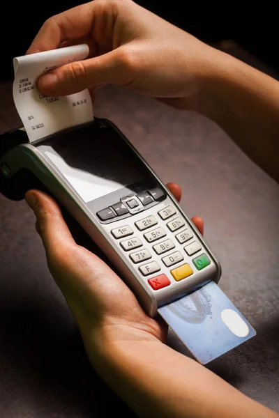 POS e carte di credito — Foto Stock