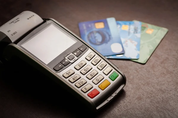 POS and credit cards — Stock Photo, Image