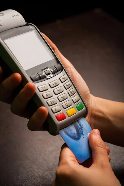 POS e carte di credito — Foto Stock