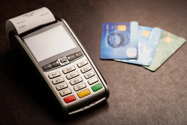 POS e carte di credito — Foto Stock