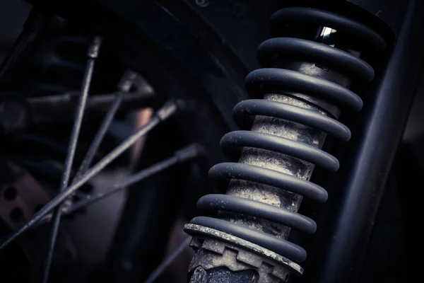 Vintage suspensión de motocicleta — Foto de Stock