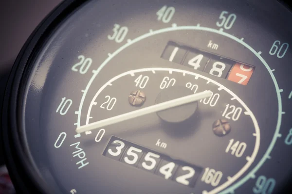 Vintage car speedometer — Stock Photo, Image