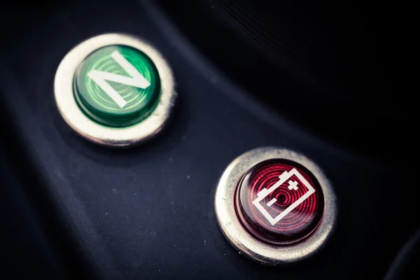 De indicator van de batterij van de motorfiets — Stockfoto