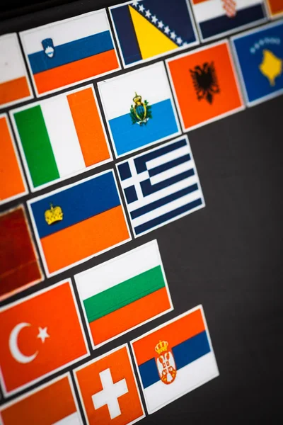 Pegatinas bandera de país — Foto de Stock