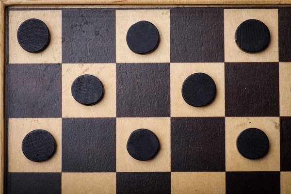 Checkers game detail — Stock Photo, Image