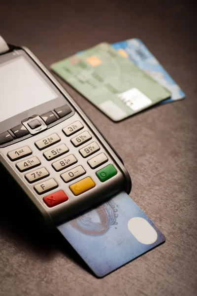 POS and credit cards — Stock Photo, Image