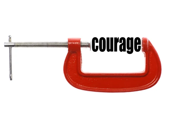 Συμπιεσμένο θάρρος έννοια — Φωτογραφία Αρχείου