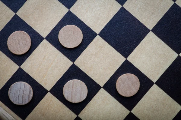 Checkers Spieldetail — Stockfoto