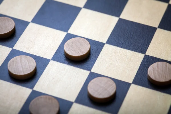 Checkers game detail — Stock Photo, Image