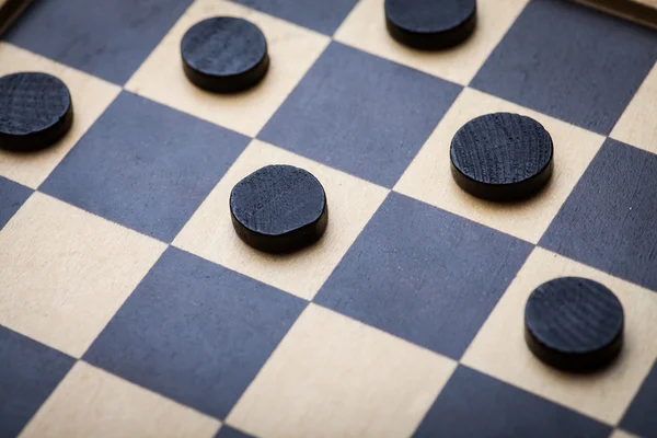 Гра шашки другорядний — стокове фото