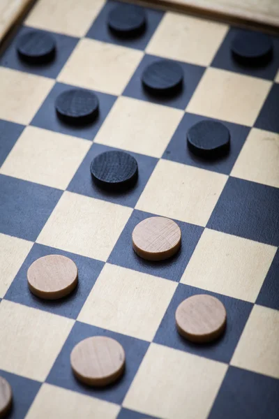 Checkers game detail — Stock Photo, Image