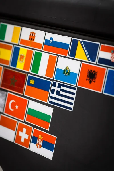 Country flag stickers — Stock Photo, Image