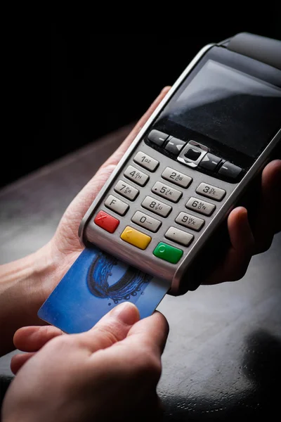 POS e carte di credito — Foto Stock