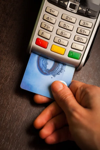 POS e carte di credito — Foto Stock