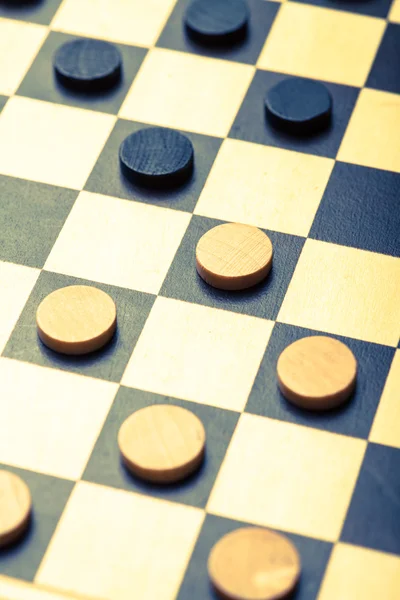 Checkers dettaglio del gioco — Foto Stock