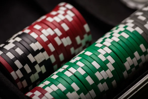 Poker chips detail — Stock Photo, Image