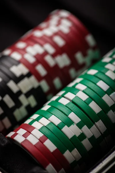 Poker chips detail — Stock Photo, Image
