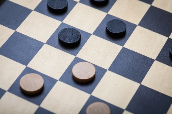 Checkers detalhe do jogo — Fotografia de Stock