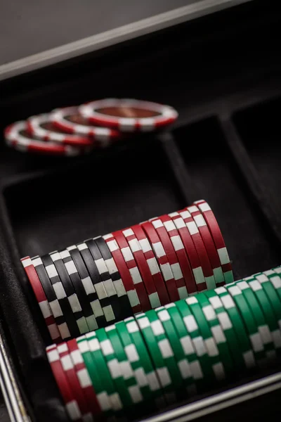 Poker chips detail — Stock Photo, Image